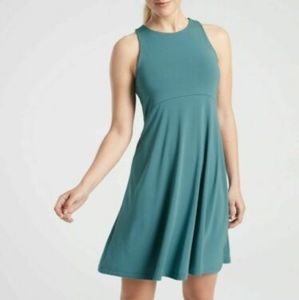 Athleta Santorini Thera Dress Large Petite Dark Surf Teal
